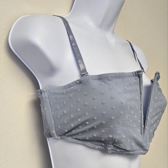 Free People Sierra Bandeau Bra The Rain blue L - Picture 7 of 16